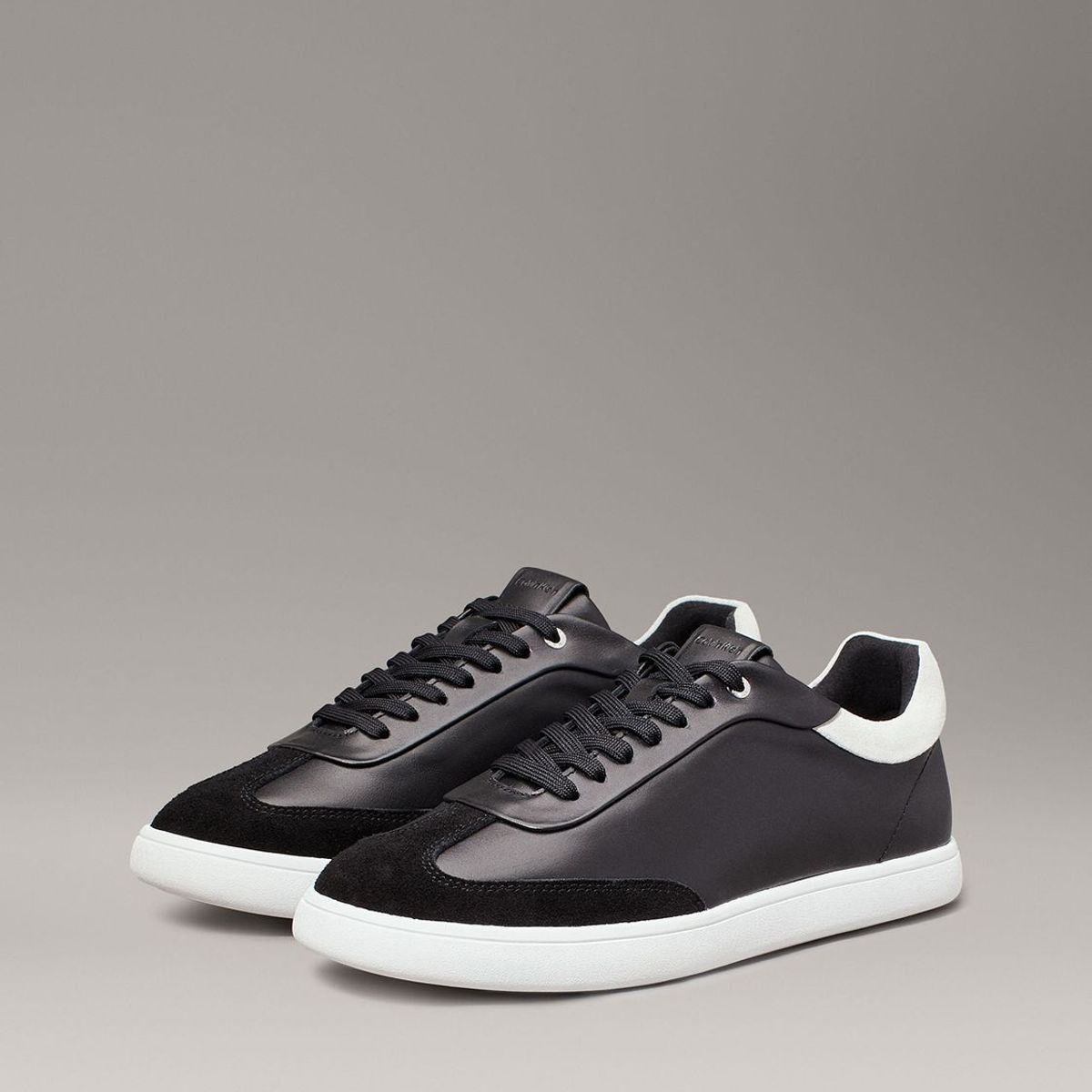 CALVIN KLEIN - Zapatillas de Cuero Cupsole Lace Mix Calvin Klein Negro