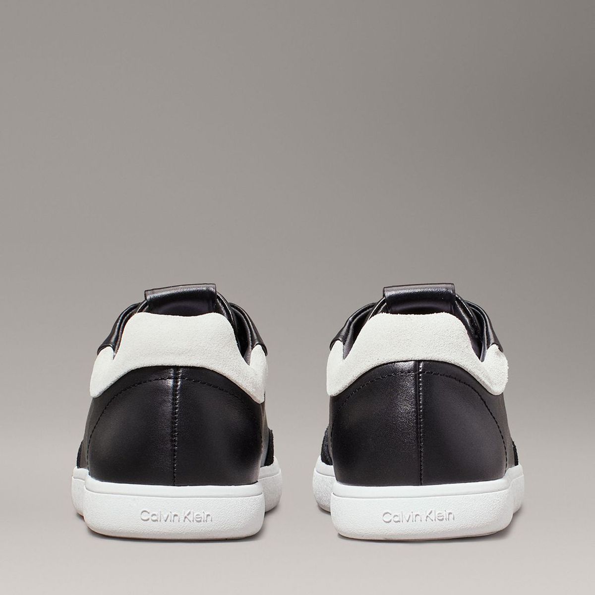 CALVIN KLEIN - Zapatillas de Cuero Cupsole Lace Mix Calvin Klein Negro