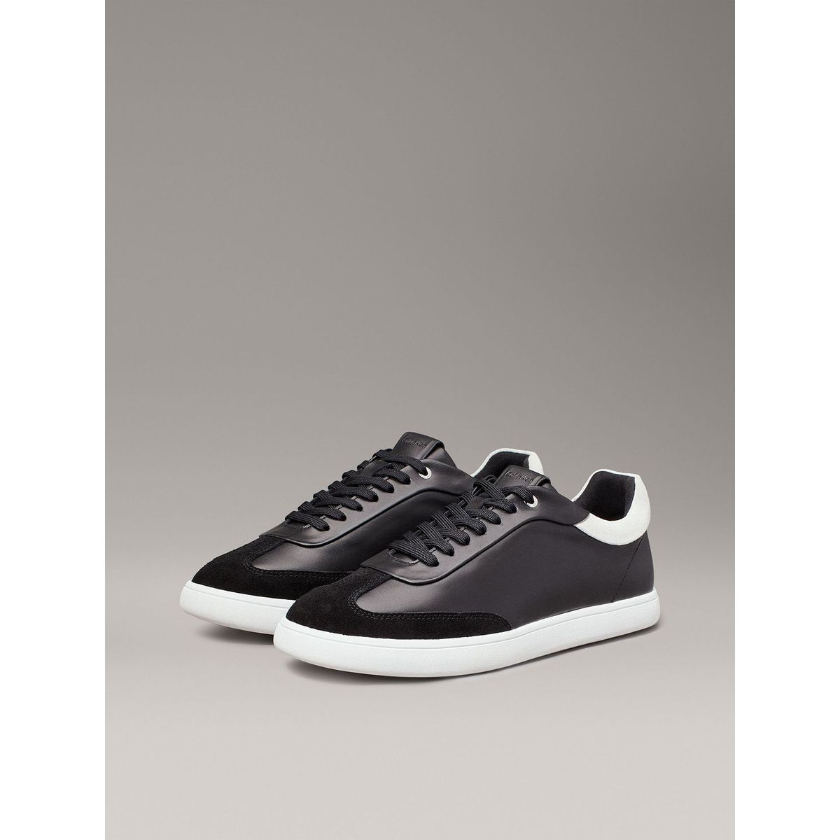 CALVIN KLEIN - Zapatillas de Cuero Cupsole Lace Mix Calvin Klein Negro