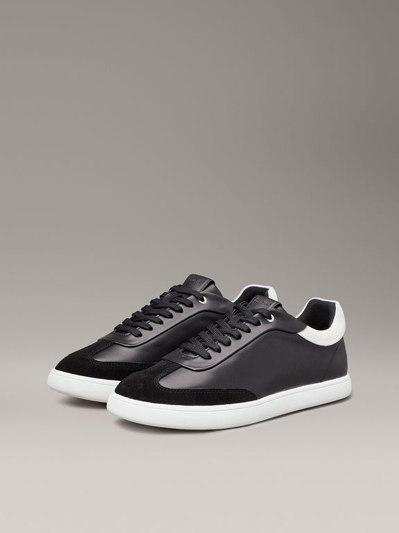 Zapatillas de Cuero Cupsole Lace Mix Negro