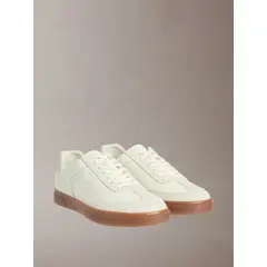 CALVIN KLEIN - Zapatillas en Texturas Mixtas Blanco