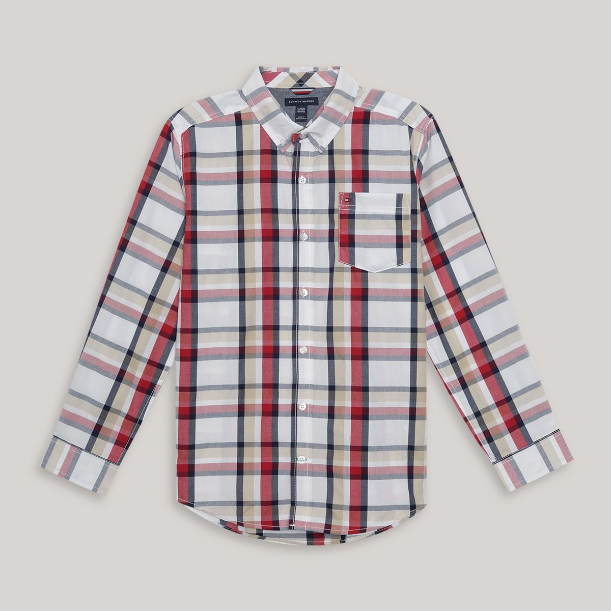 TOMMY HILFIGER - Camisa De Niño Con Estampado De Cuadros Multicolor Tommy Hilfiger
