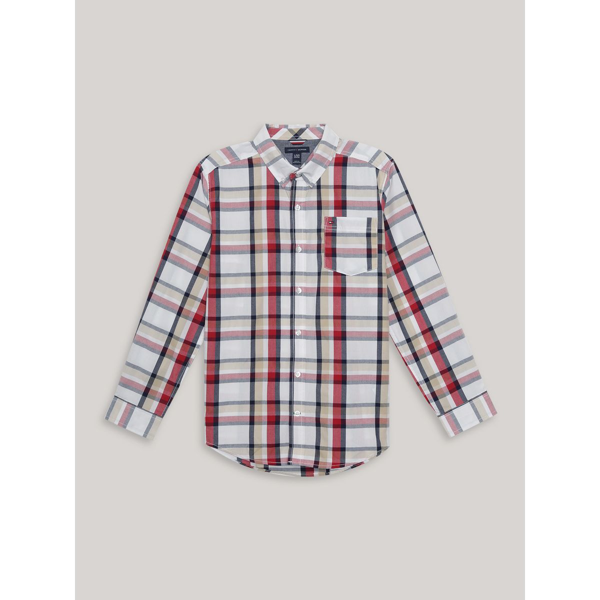 TOMMY HILFIGER - Camisa De Niño Con Estampado De Cuadros Multicolor Tommy Hilfiger