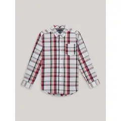 TOMMY HILFIGER - Camisa De Niño Con Estampado De Cuadros Multicolor