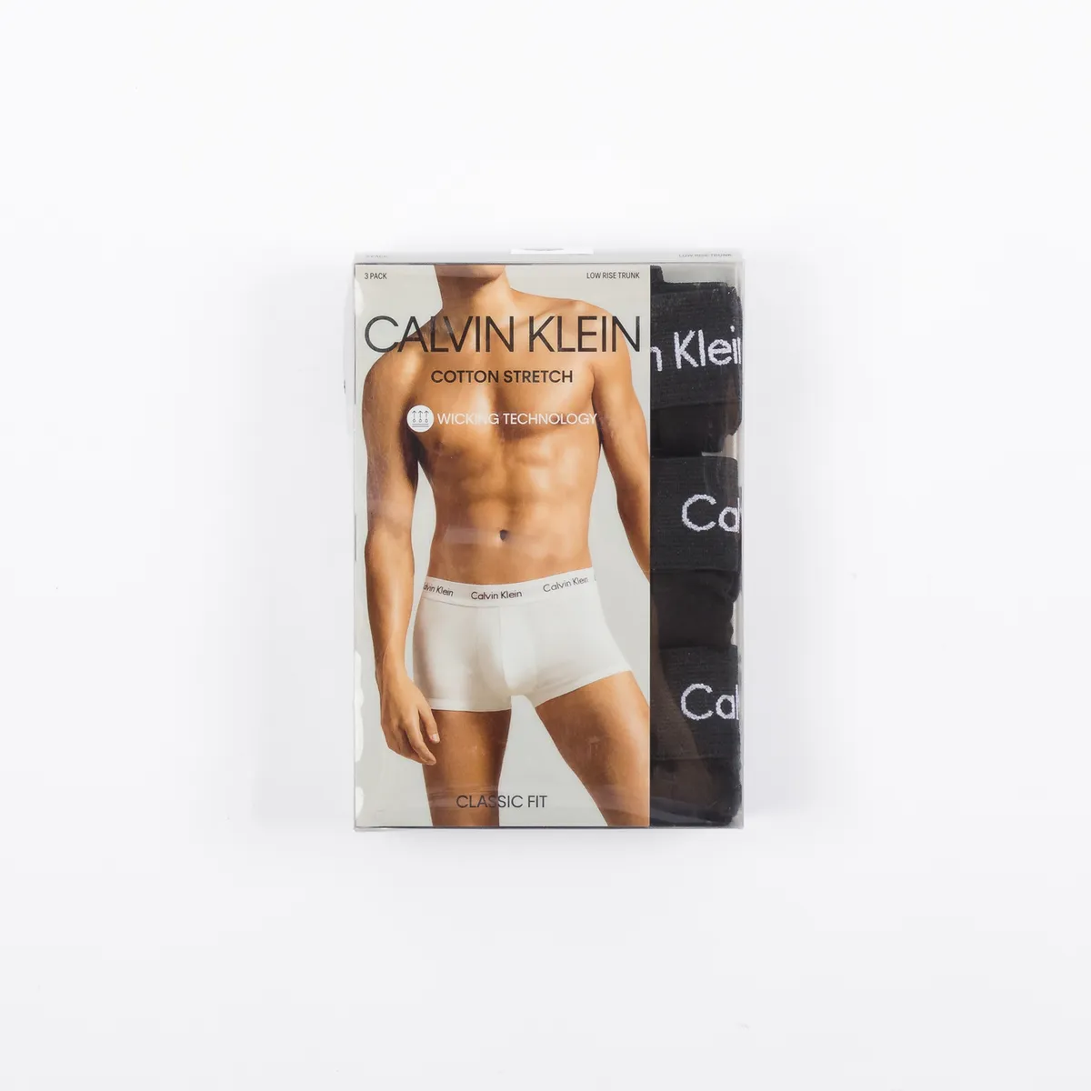 CALVIN KLEIN - Pack 3 Bóxers Low Rise Trunk Cotton Stretch