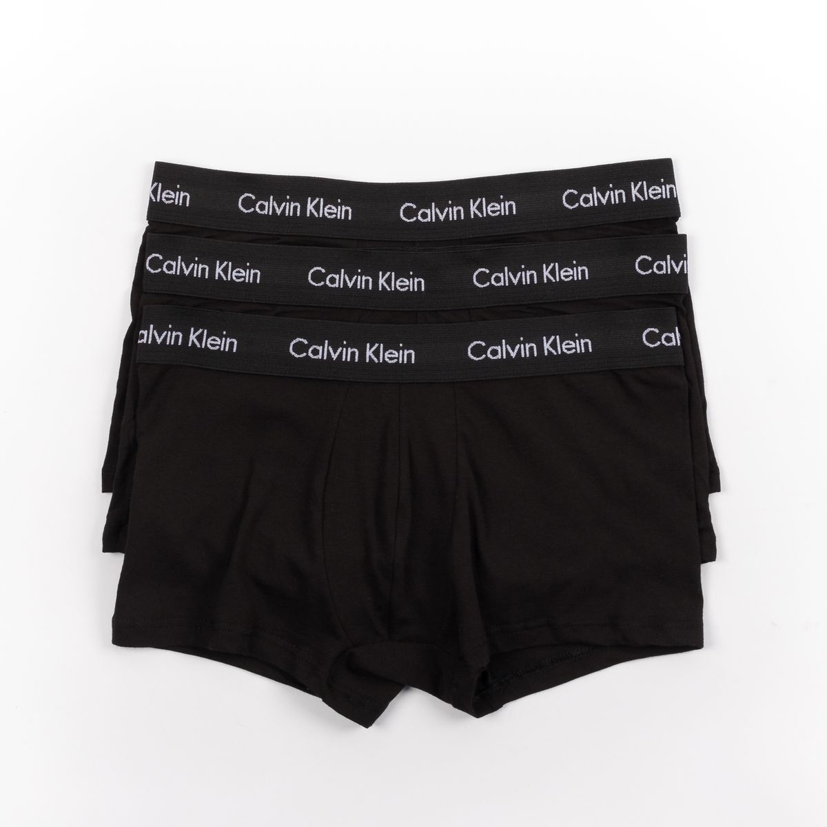 CALVIN KLEIN - Pack 3 Bóxers Low Rise Trunk Cotton Stretch Calvin Klein Negro