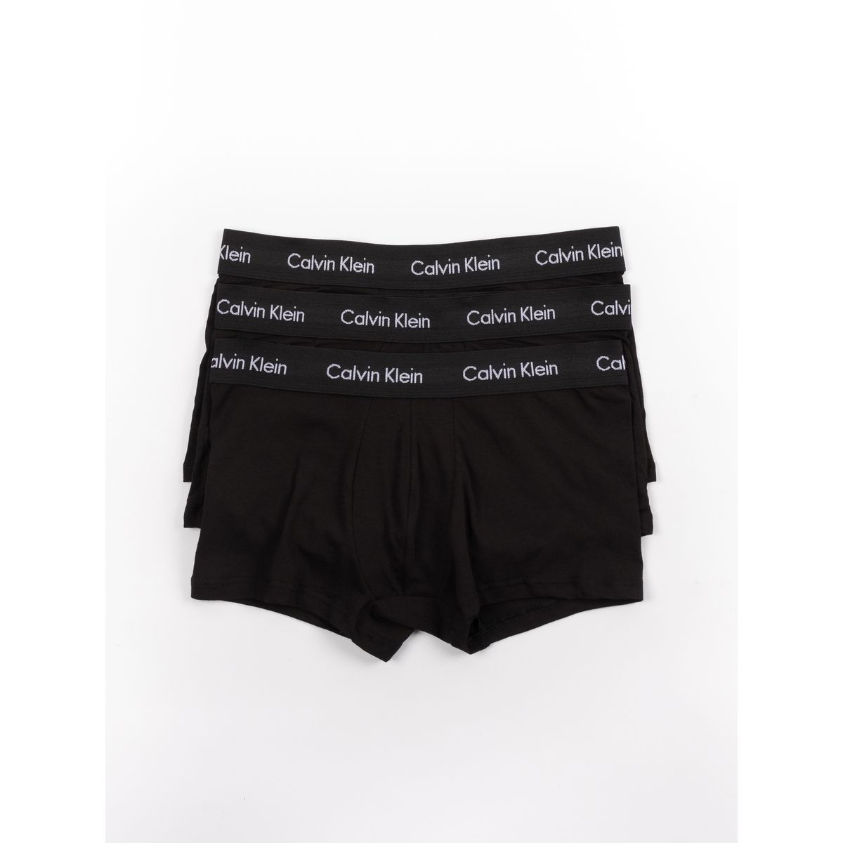 CALVIN KLEIN - Pack 3 Bóxers Low Rise Trunk Cotton Stretch Calvin Klein Negro