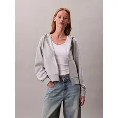CALVIN KLEIN - Polerón con Gorro y Cierre de Cremallera