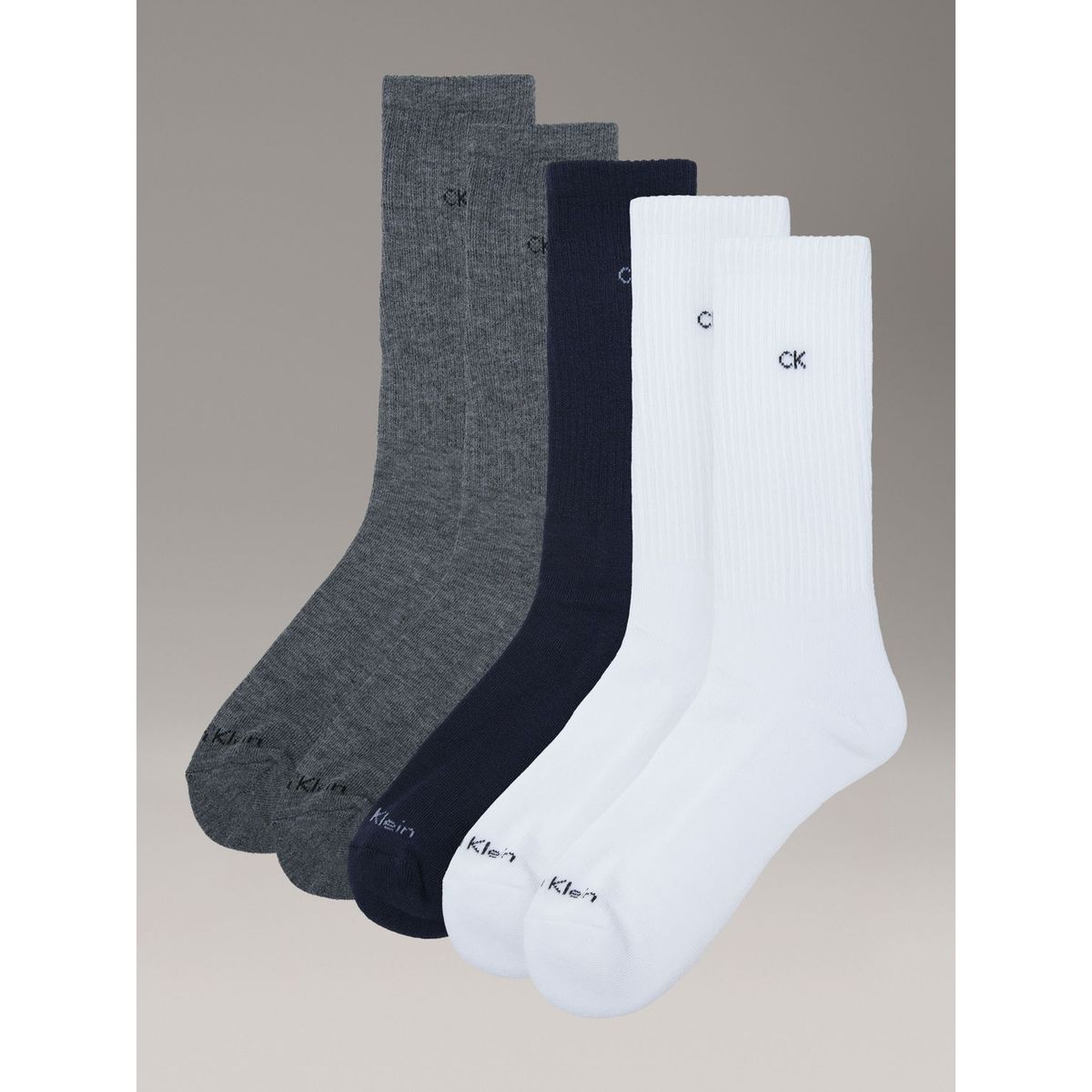 CALVIN KLEIN - Pack de 5 Calcetines Largos con Monograma Calvin Klein Multicolor