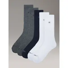 CALVIN KLEIN - Pack de 5 Calcetines Largos con Monograma Multicolor