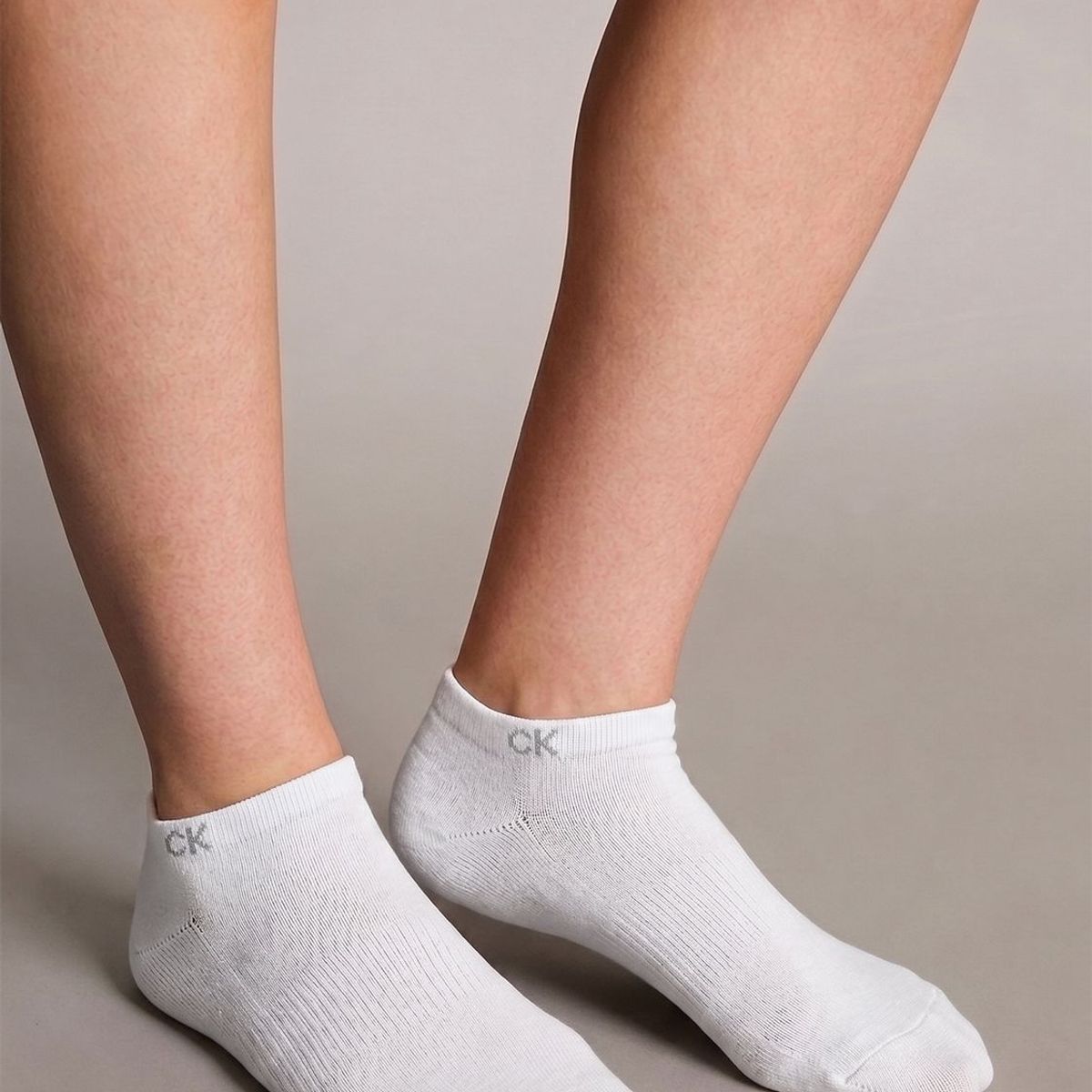 CALVIN KLEIN - Pack 6 Calcetines No Show Cushion Calvin Klein Blanco
