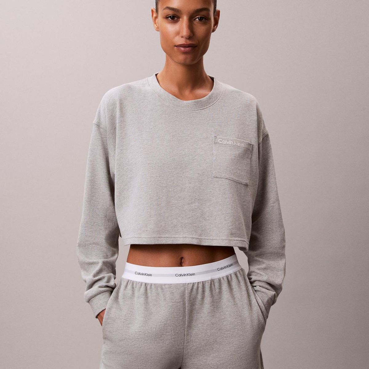 CALVIN KLEIN - Short de Pijama en Algodón Calvin Klein Gris