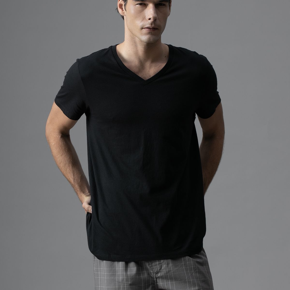 CALVIN KLEIN - Pack de 3 Camisetas Cuello V Cotton Classics