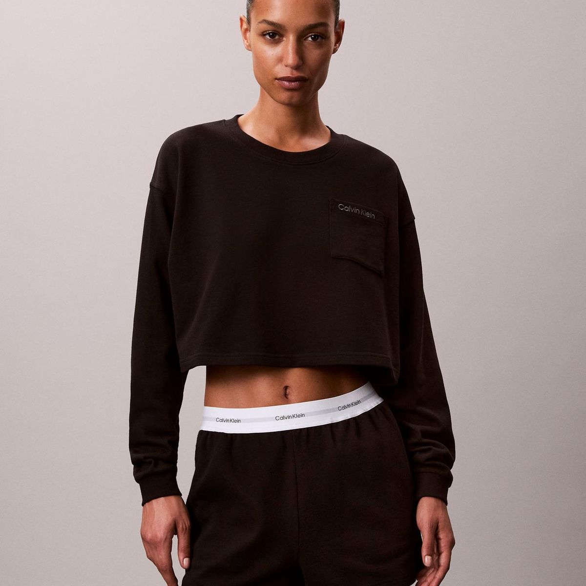 CALVIN KLEIN - Short de Pijama en Algodón Calvin Klein Negro