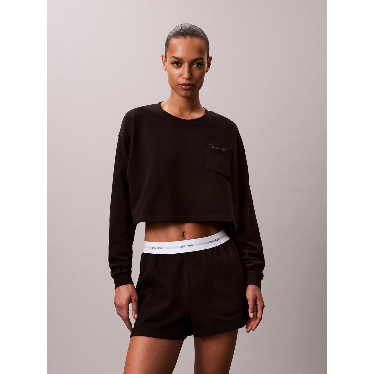 CALVIN KLEIN - Short de Pijama en Algodón Calvin Klein Negro