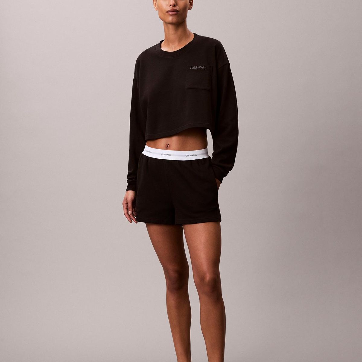 CALVIN KLEIN - Short de Pijama en Algodón Calvin Klein Negro