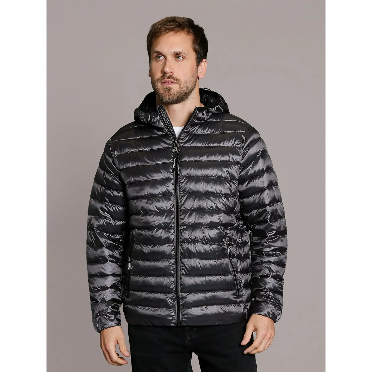 CALVIN KLEIN - Parka con Gorro Packable
