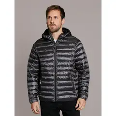 CALVIN KLEIN - Parka con Gorro Packable Negro