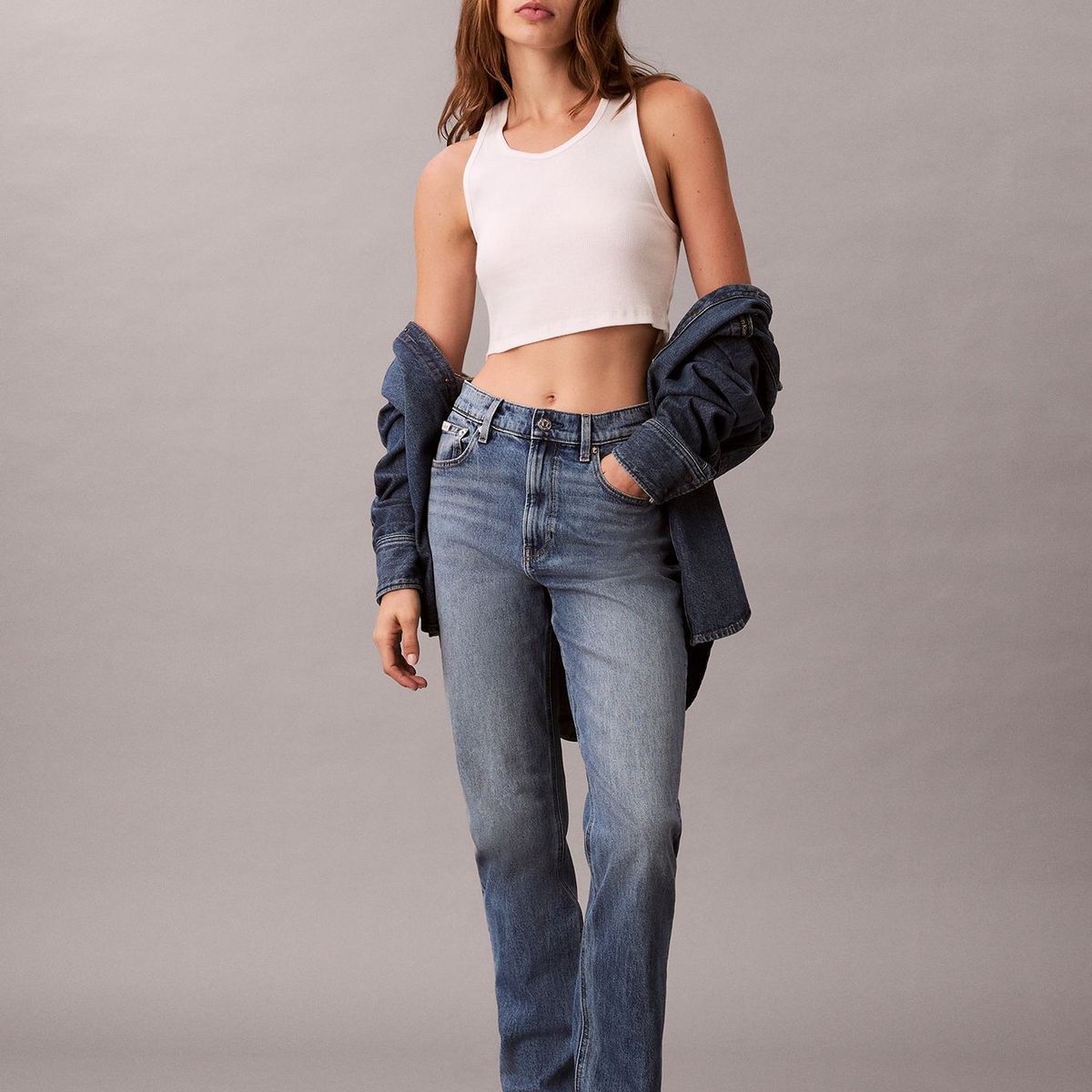 CALVIN KLEIN - Jeans New Mom Delaware Calvin Klein Azul