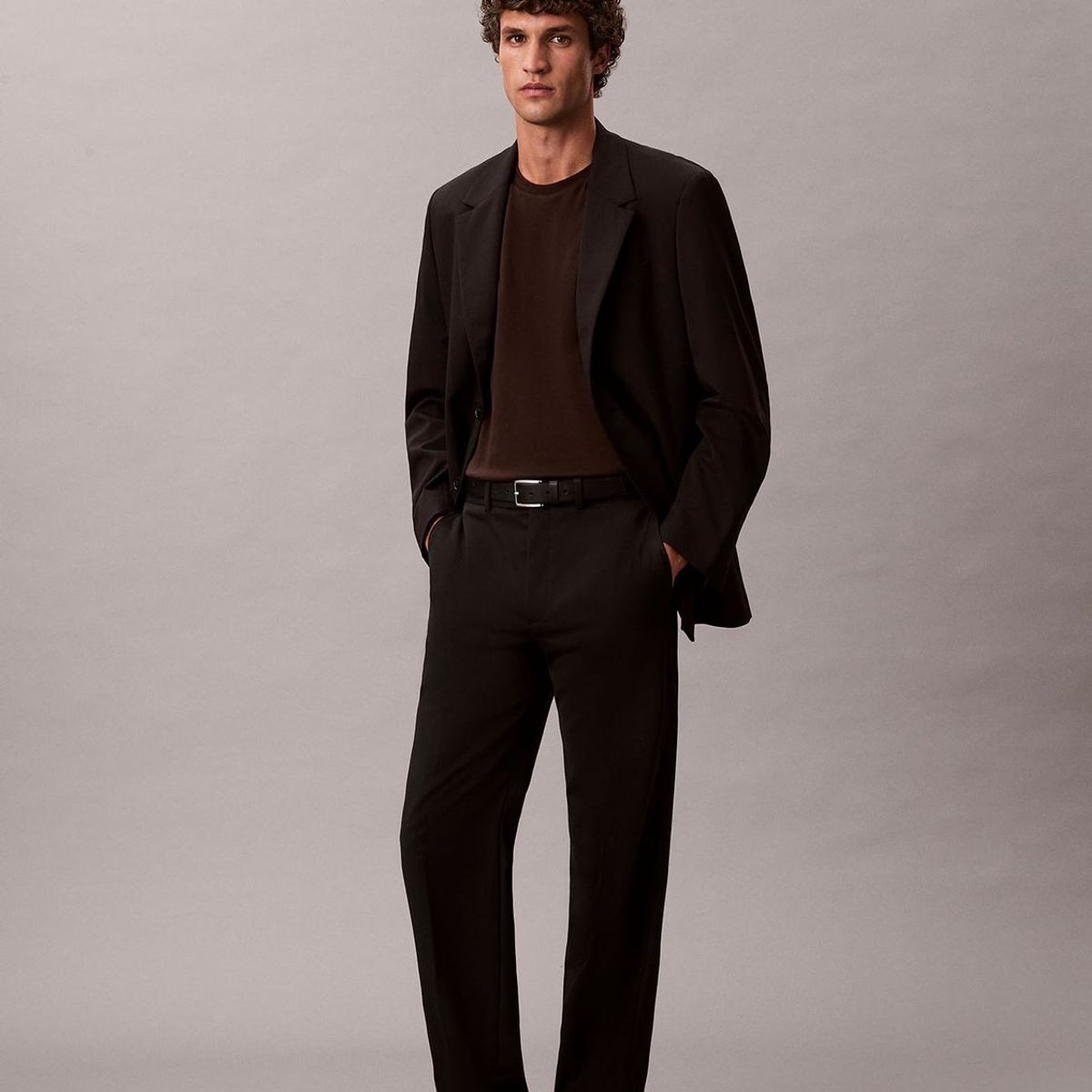 CALVIN KLEIN - Polera de Algodón Supima de Cuello Redondo