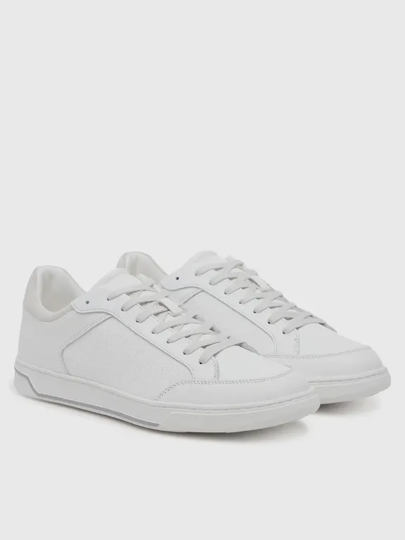 Zapatillas Low Top Lace Up Mono Blanco