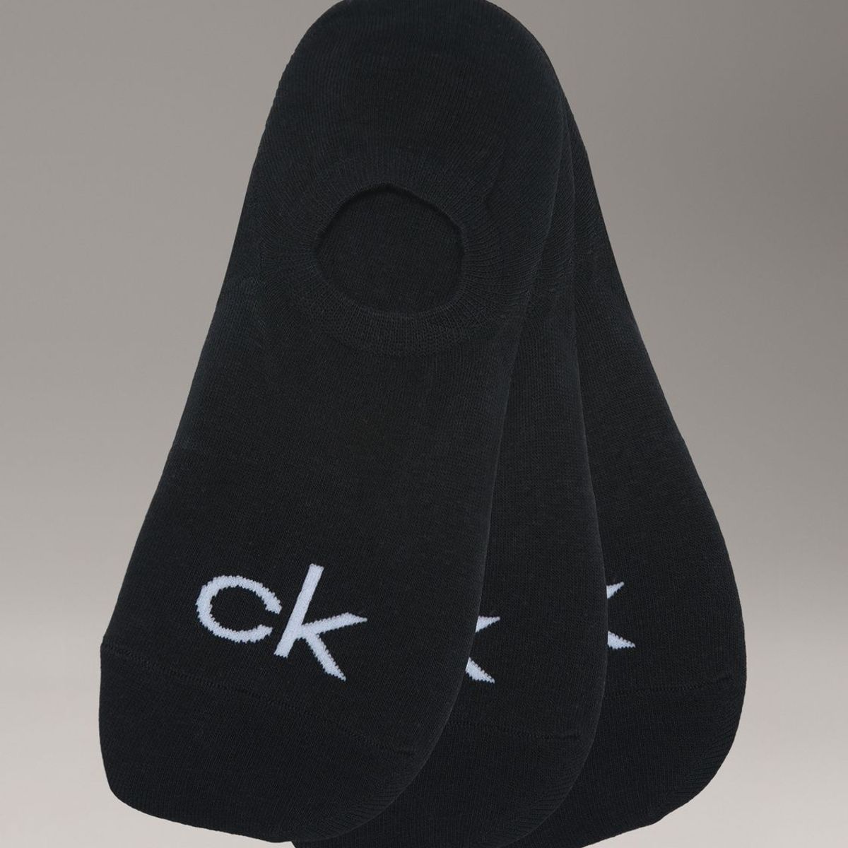 CALVIN KLEIN - Pack de 3 Calcetines Finos con Logo Calvin Klein Negro