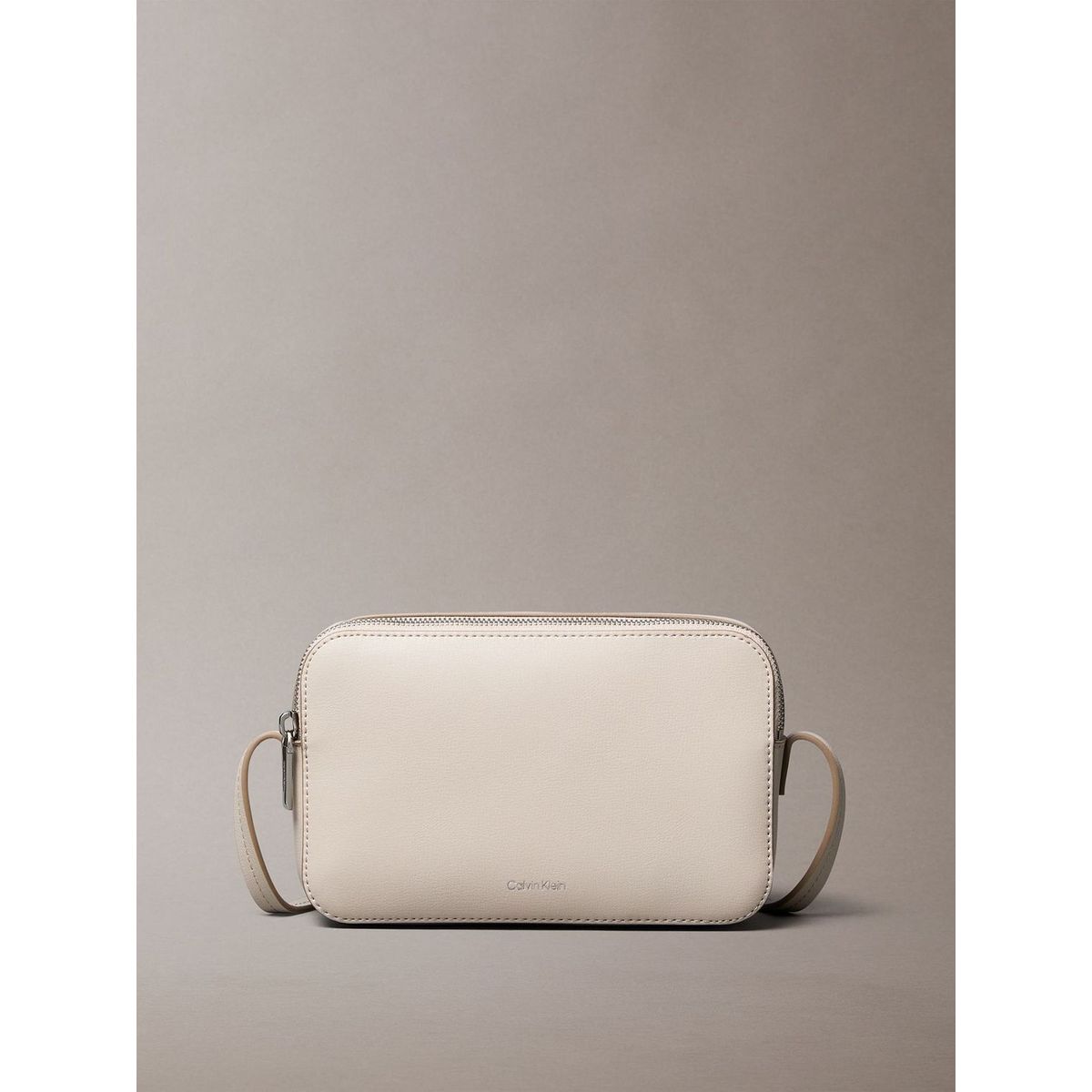 CALVIN KLEIN - Bandolera Con Cierre De Cremallera Calvin Klein Beige