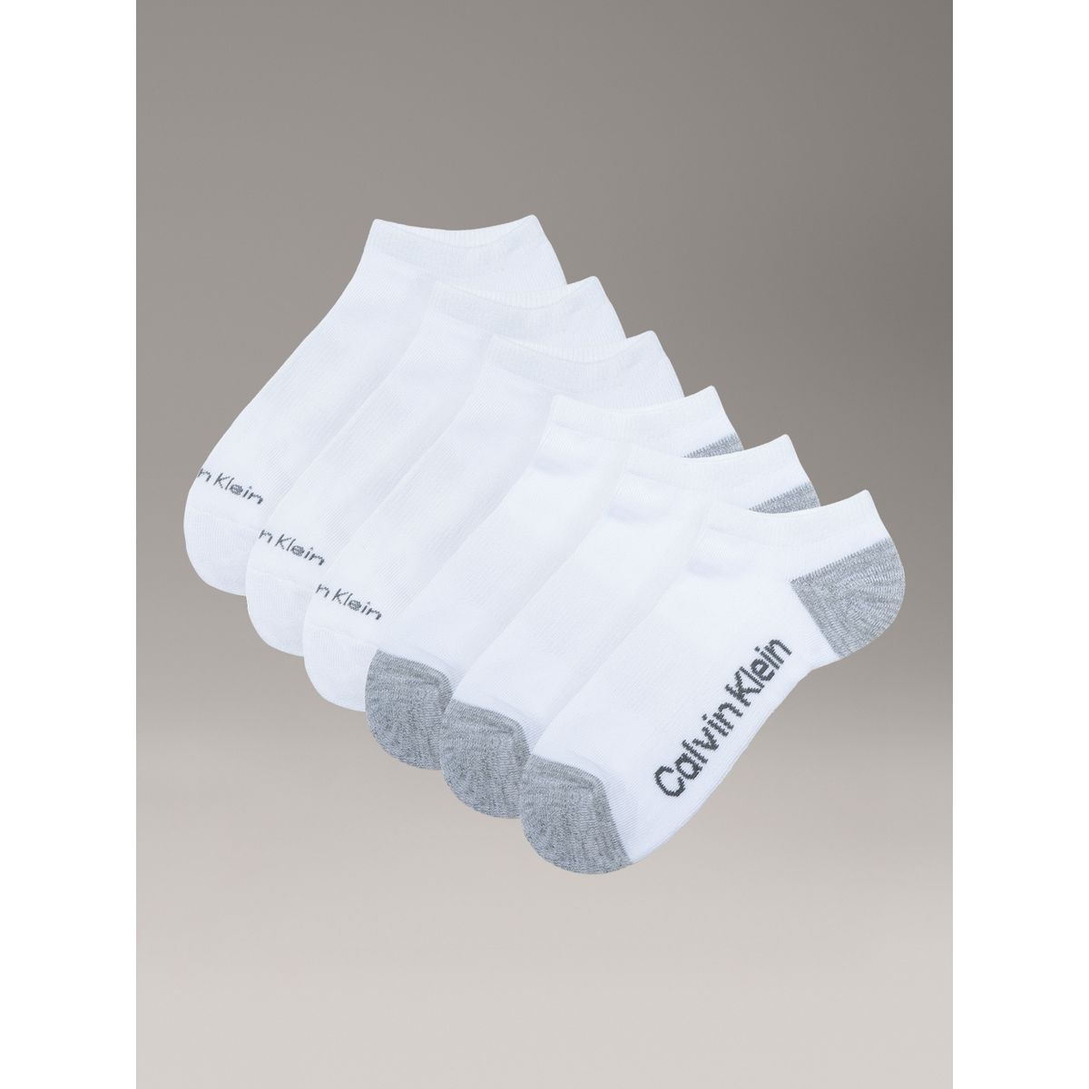 CALVIN KLEIN - Pack 6 Calcetines Logo Cushion Calvin Klein Blanco
