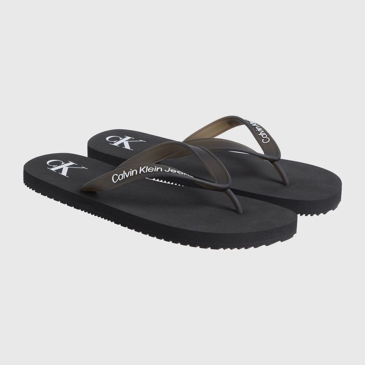 CALVIN KLEIN - Sandalias con Logotipo Calvin Klein Negro