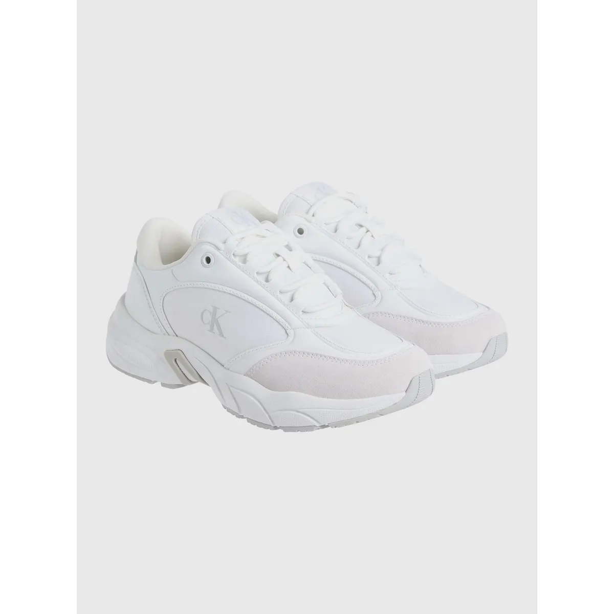CALVIN KLEIN - Zapatillas de Cuero Retro Calvin Klein Blanco