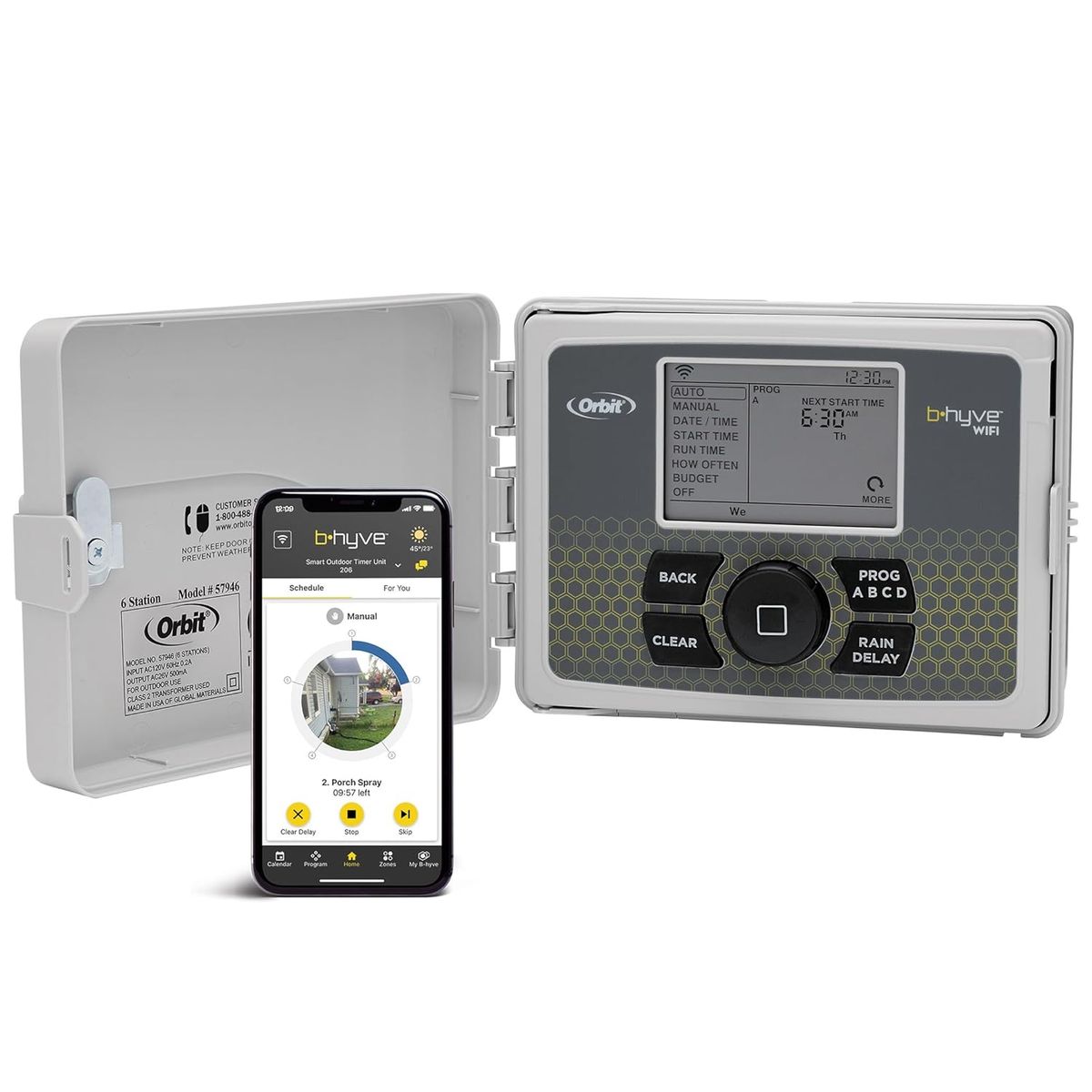 ORBIT - Programador De Riego Orbit B-Hyve WiFi 12 Zonas Exterior