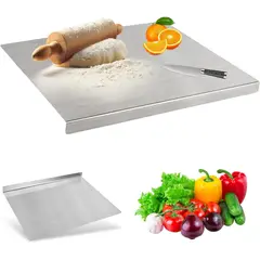 KUANGYE - Tabla Para Picar De Acero Inoxidable 304 Antibacteria 30x40cm