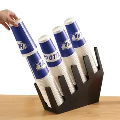 KUANGYE - Portador De Vasos Negros Organizador de Copas y Vasos