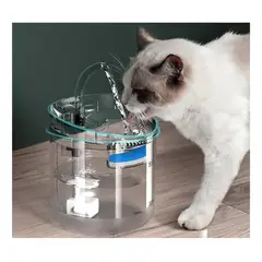 VIDA BUENAS - Fuente Para Gato Bebedero Para Mascotas Color Trasparen