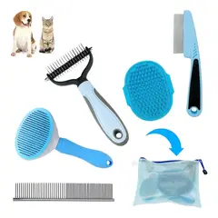 KUANGYE - 5 Kit Cepillo Deslanador De Pelo Para Perros Evita Los Nudos