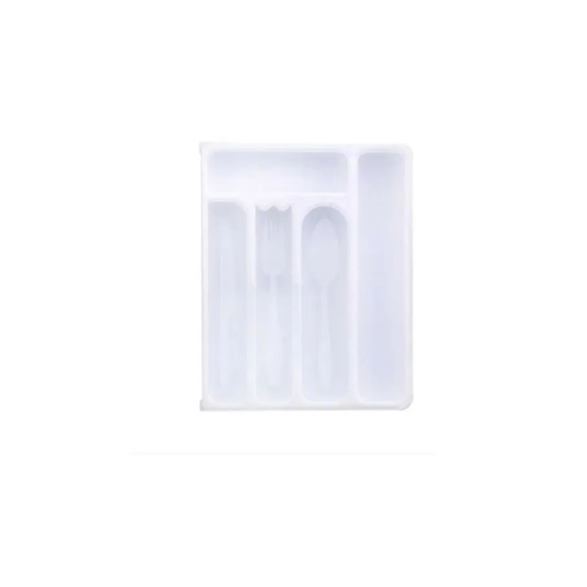 GENERICO - Organizador Para Utencilios De Cocina Color Blanco Con Tapa