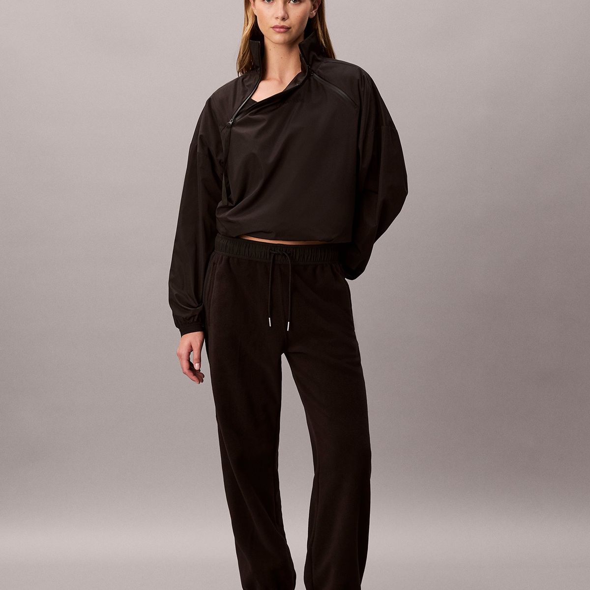CALVIN KLEIN - Jogger de Tejido Polar Combinado Calvin Klein Negro