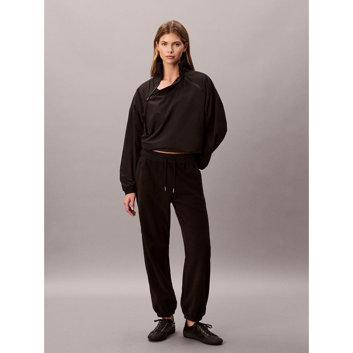 CALVIN KLEIN - Jogger de Tejido Polar Combinado Calvin Klein Negro