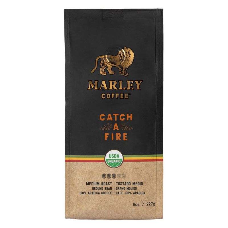 MARLEY COFFEE - Café grano molido orgánico · Catch a Fire 227 g