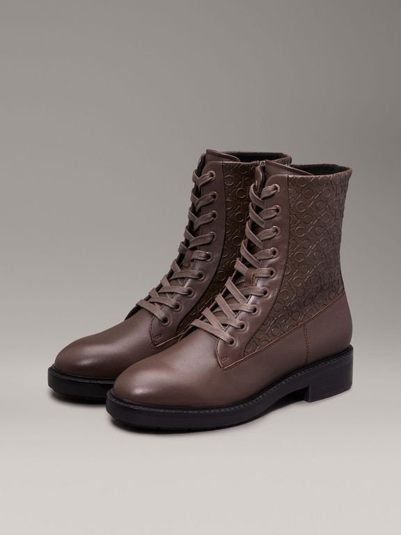 Botas Flat Combat Cafe