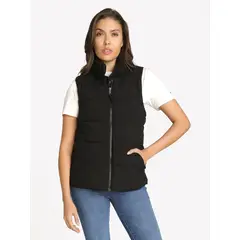 TOMMY HILFIGER - Parka Vest De Cuello Alto Negro