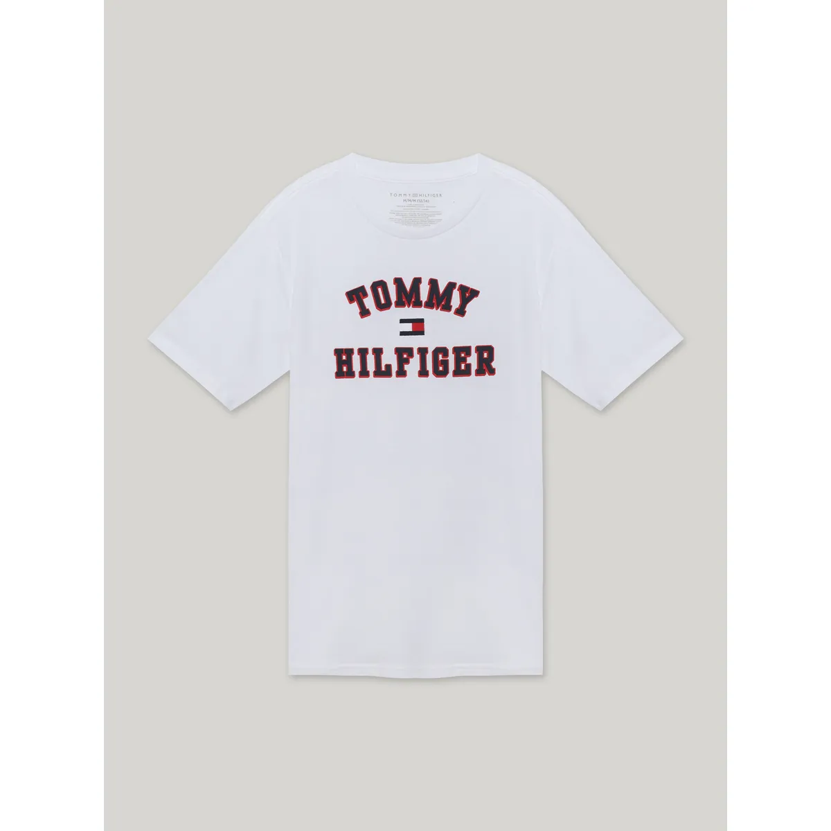 TOMMY HILFIGER - Polera De Niño Varsity Con Logo Blanco Tommy Hilfiger