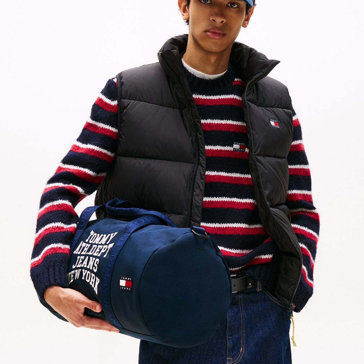 TOMMY HILFIGER - Bolso Duffle Sport Azul Tommy Jeans