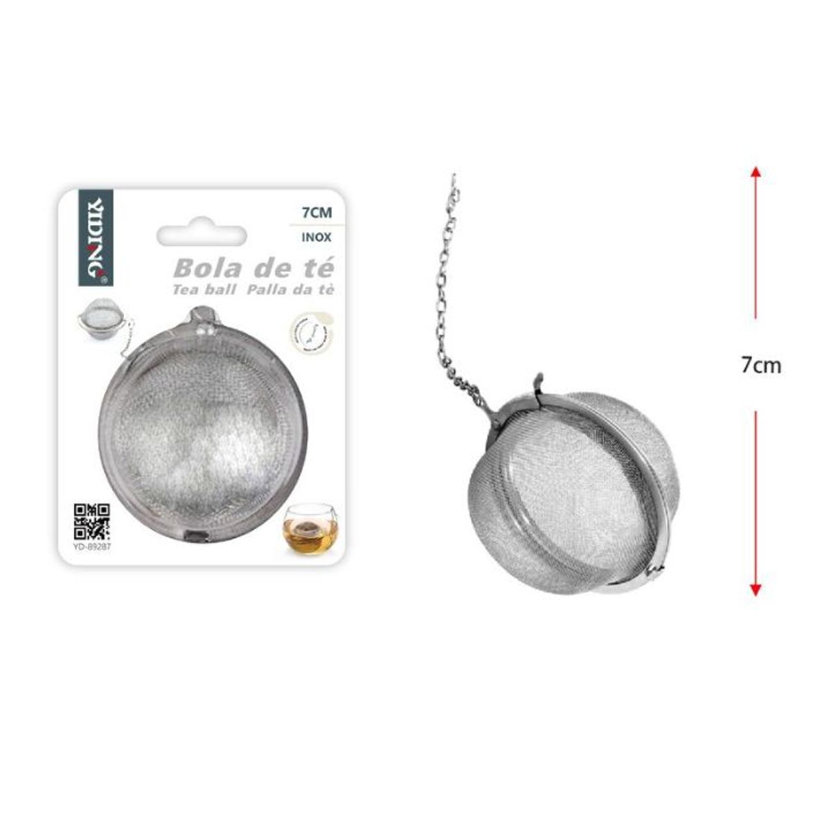 GENERICO - Infusor Bola De Té En Acero Inoxidable 7cm