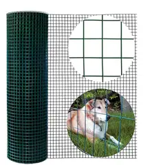 GENERICO - Malla Soldada Plastificada Verde 12 Alto 90cm X Largo 5mts