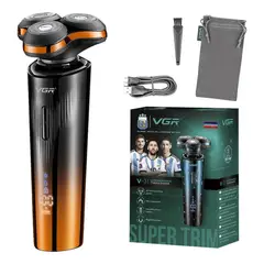 VGR - Afeitadora Eléctrica Hombre Shaver V-311 Afa Recargable Azul