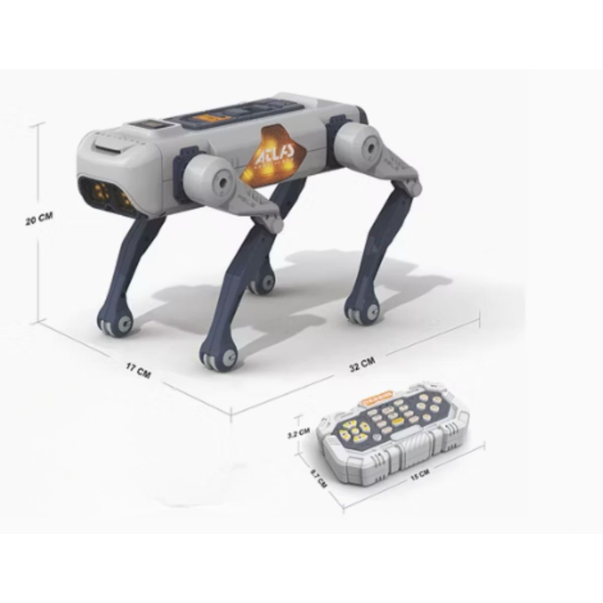 GENERICO - Perro Robot Inteligente ATLAS - Control por App y Voz - Robótico con IA y Control Remoto 2.4G