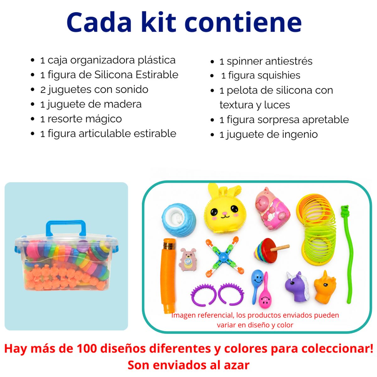 OEM - Kit Juguetes Sensoriales Antiestres Didactico Calma Ansiedad