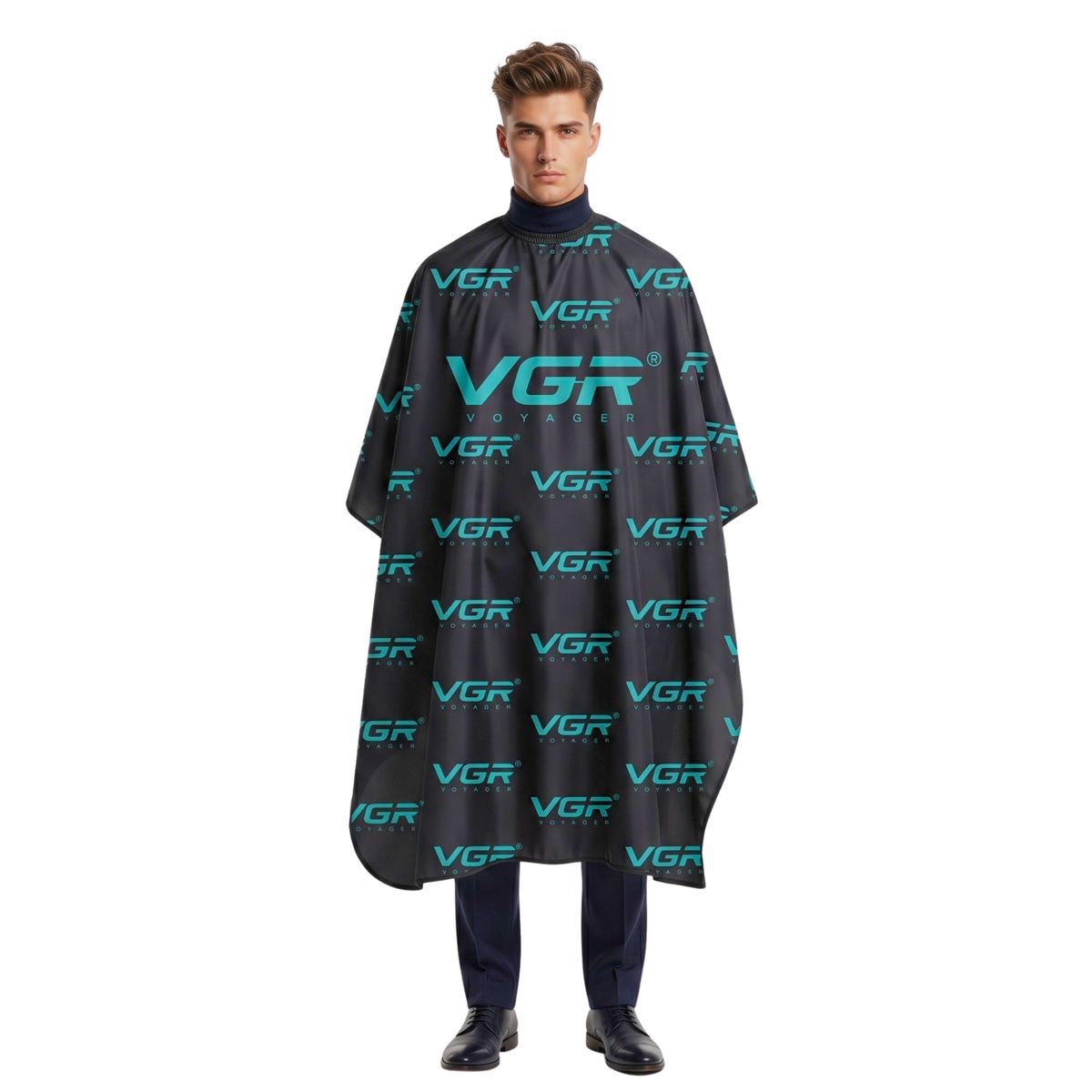 VGR - Capa de Corte Barberia VGR Professional Negro