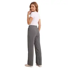 LOOK SHOP - Pantalón Mujer Recto, Buzo Jogger Versátil, Interior Polar 0004